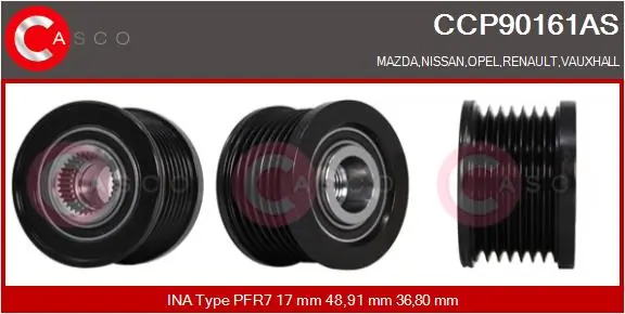 Rihmaratas, generaator CASCO CCP90161AS
