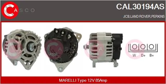 Generaator CASCO CAL30194AS