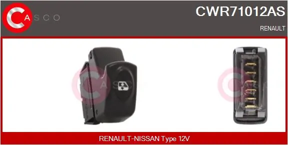 Lüliti, aknatõstuk CASCO CWR71012AS