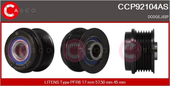 Rihmaratas, generaator CASCO CCP92104AS