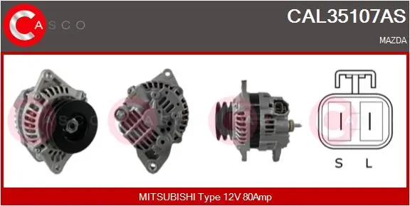 Generaator CASCO CAL35107AS