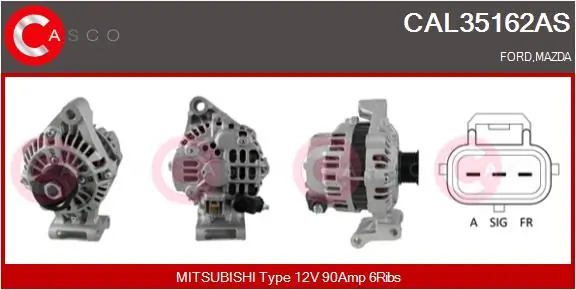 Generaator CASCO CAL35162AS