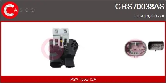 Elektriline takistus, elektrimootor, jahutusventilaator CASCO CRS70038AS