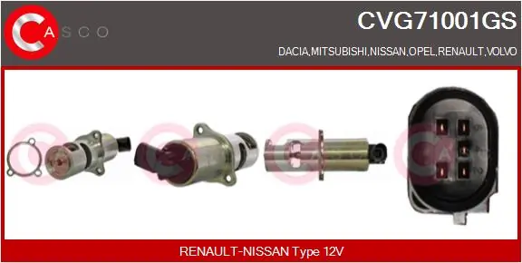 EGR-klapp CASCO CVG71001GS