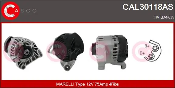 Generaator CASCO CAL30118AS