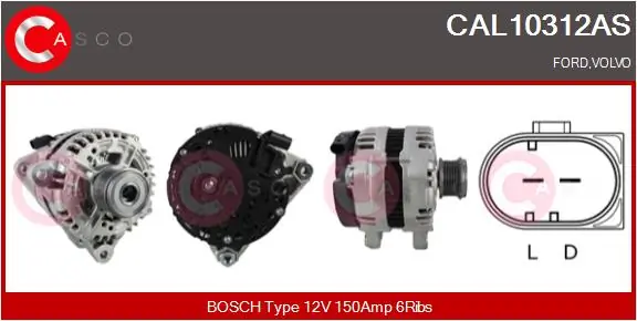 Generaator CASCO CAL10312AS