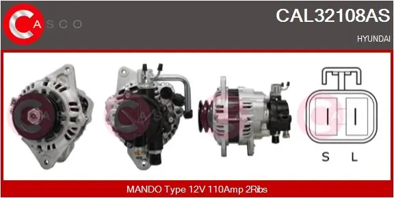 Generaator CASCO CAL32108AS