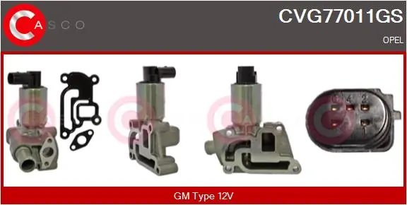EGR-klapp CASCO CVG77011GS