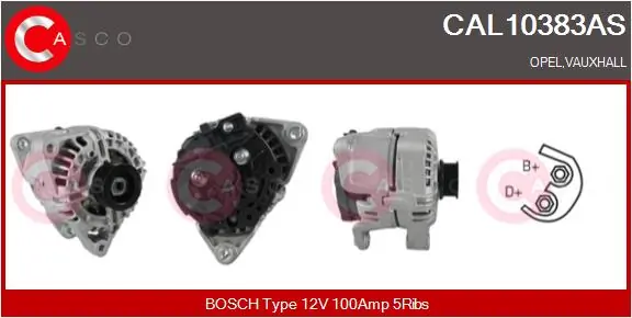 Generaator CASCO CAL10383AS