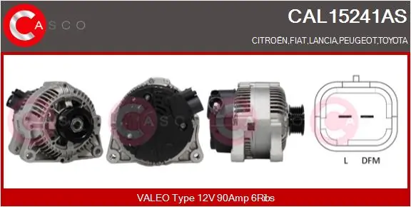 Generaator CASCO CAL15241AS