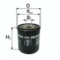 Õlifilter PZL Filters PP476