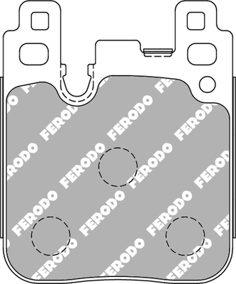 Piduriklotsi komplekt, ketaspidur FERODO RACING FCP4663Z