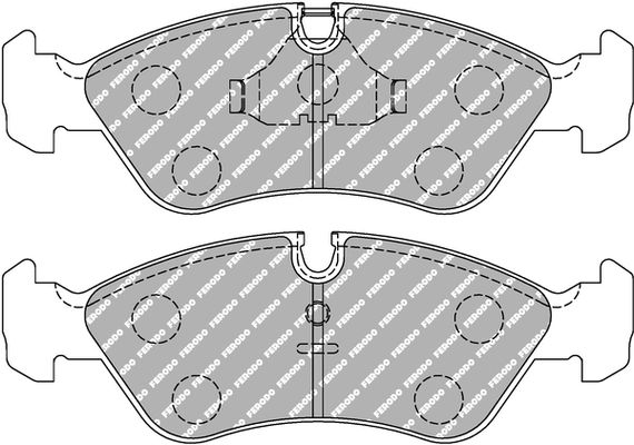 Piduriklotsi komplekt, ketaspidur FERODO RACING FCP584H