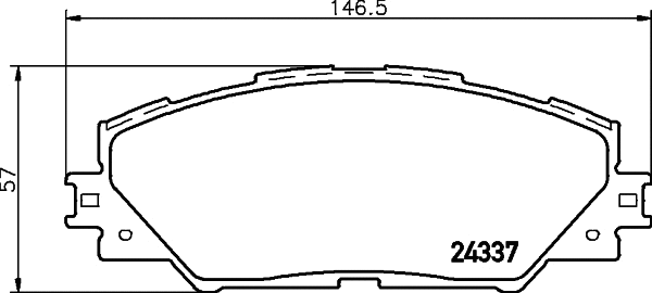 Колодки тормозные дисковые Strong Ceramic передние