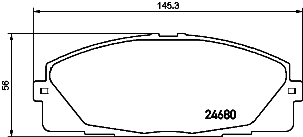 Колодки тормозные дисковые Strong Ceramic передние