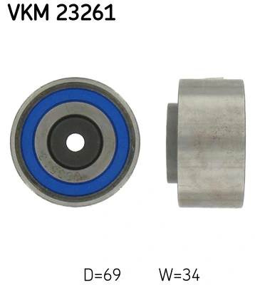Seade-/juhtrull, hammasrihm SKF VKM 23261