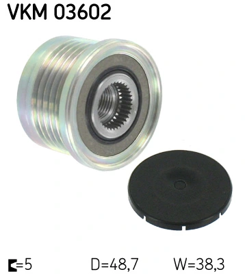 Generaatori vabakäik SKF VKM 03602