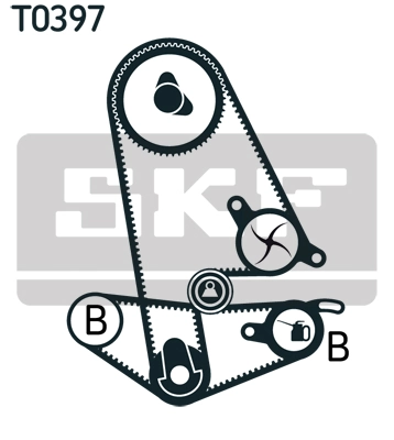 Hammasrihma komplekt SKF VKMA 93011