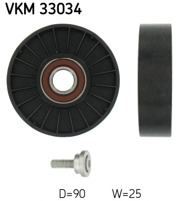 Seade-/juhtrull, soonrihm SKF VKM 33034