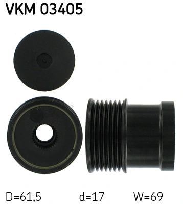 Generaatori vabakäik SKF VKM 03405