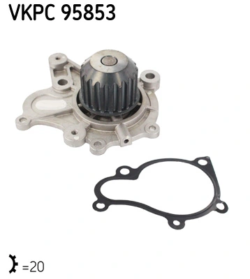 Veepump, mootori jahutus SKF VKPC 95853