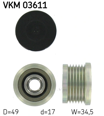 Generaatori vabakäik SKF VKM 03611