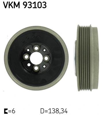 Rihmaratas, väntvõll SKF VKM 93103