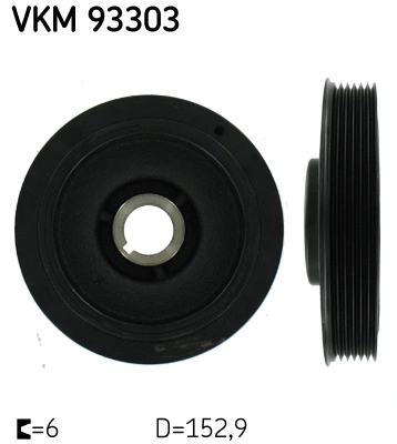 Rihmaratas, väntvõll SKF VKM 93303