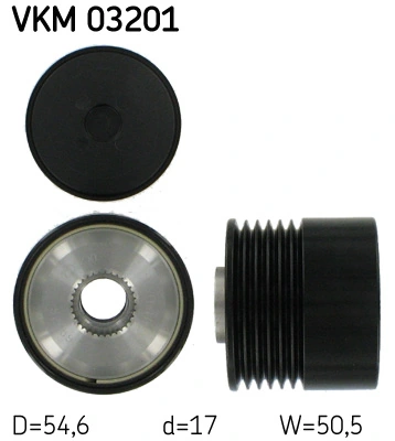 Generaatori vabakäik SKF VKM 03201