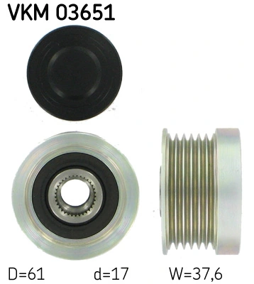 Generaatori vabakäik SKF VKM 03651