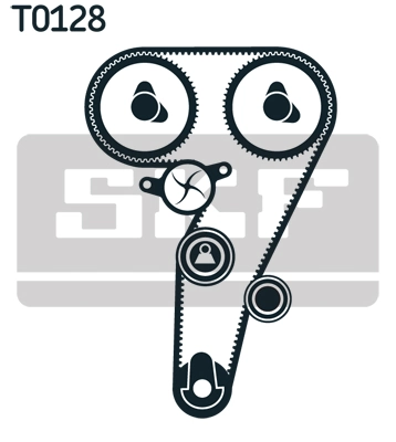 Veepump + hammasrihmakomplekt SKF VKMC 02177
