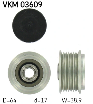 Generaatori vabakäik SKF VKM 03609