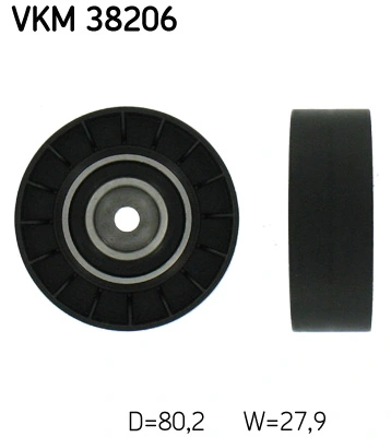 Seade-/juhtrull, soonrihm SKF VKM 38206