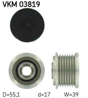 Generaatori vabakäik SKF VKM 03819
