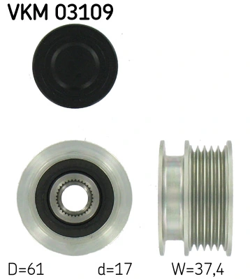 Generaatori vabakäik SKF VKM 03109
