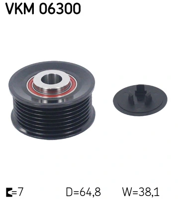 Generaatori vabakäik SKF VKM 06300