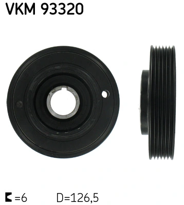 Rihmaratas, väntvõll SKF VKM 93320