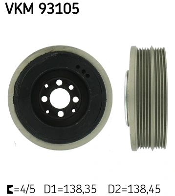 Rihmaratas, väntvõll SKF VKM 93105