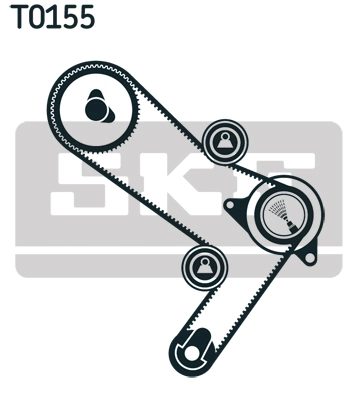 Hammasrihma komplekt SKF VKMA 02986