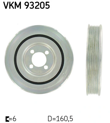 Rihmaratas, väntvõll SKF VKM 93205