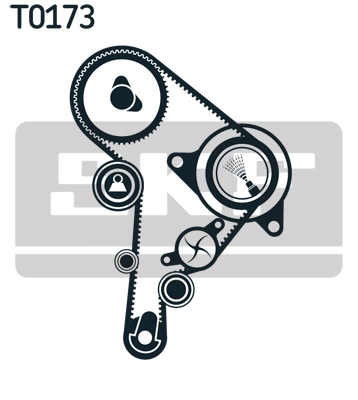 Veepump + hammasrihmakomplekt SKF VKMC 01130-2