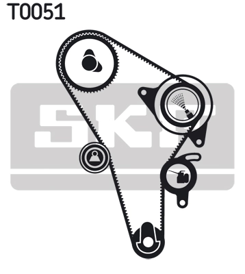 Hammasrihma komplekt SKF VKMA 01010