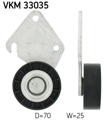 Seade-/juhtrull, soonrihm SKF VKM 33035