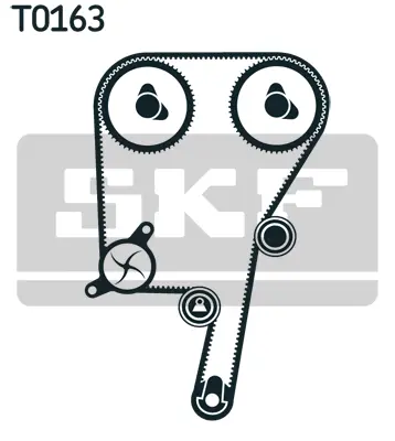 Veepump + hammasrihmakomplekt SKF VKMC 06040