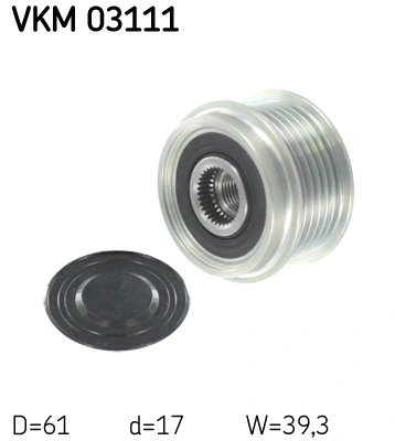 Generaatori vabakäik SKF VKM 03111