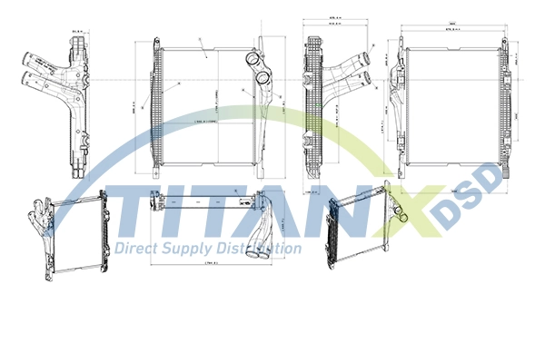 Kompressoriõhu radiaator TitanX IX119004
