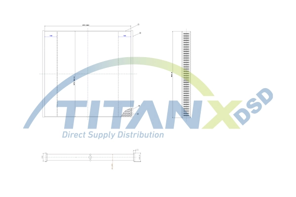 Jahutusvõrk, kompressoriõhu radiaator TitanX AX169003