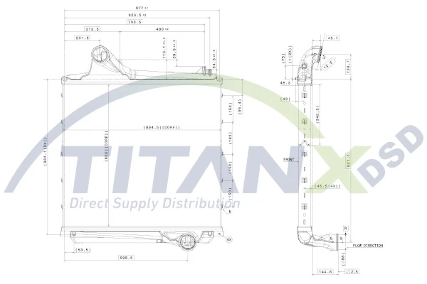 Kompressoriõhu radiaator TitanX IX169006