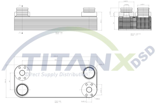 Õliradiaator, mootoriõli TitanX OX509004