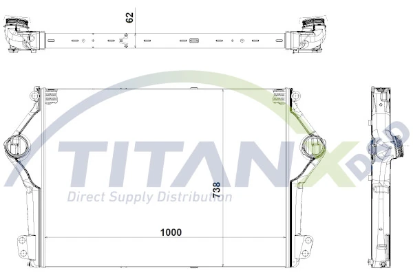 Kompressoriõhu radiaator TitanX IX149003